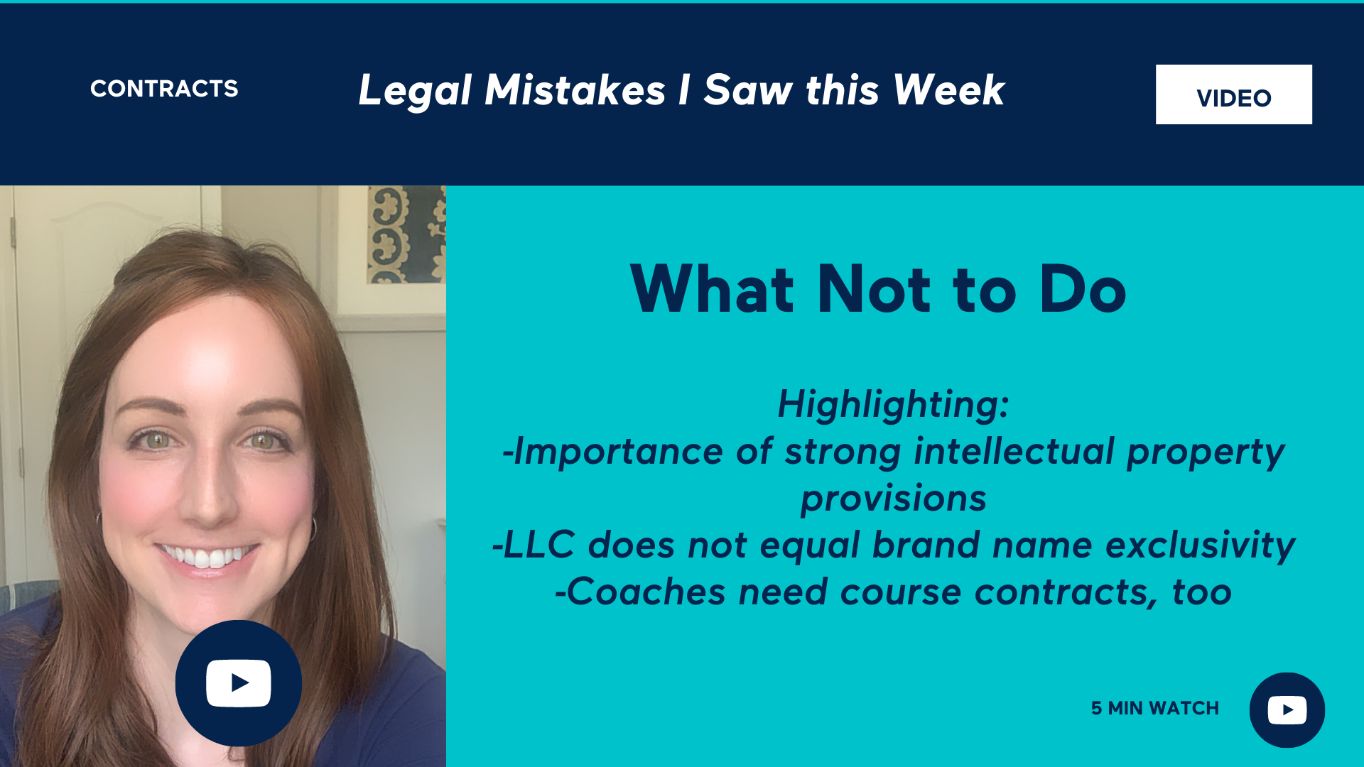 Legal Mistakes I Saw this Week